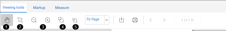 InEight Document - PDF viewer toolbars