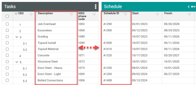 A screenshot of a schedule

Description automatically generated