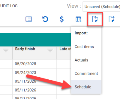 A screenshot of a schedule

Description automatically generated
