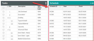 A screenshot of a schedule

Description automatically generated